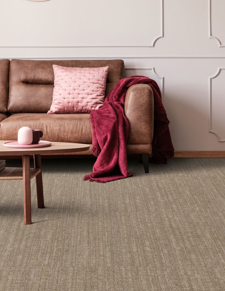 brown carpets in a bedroom